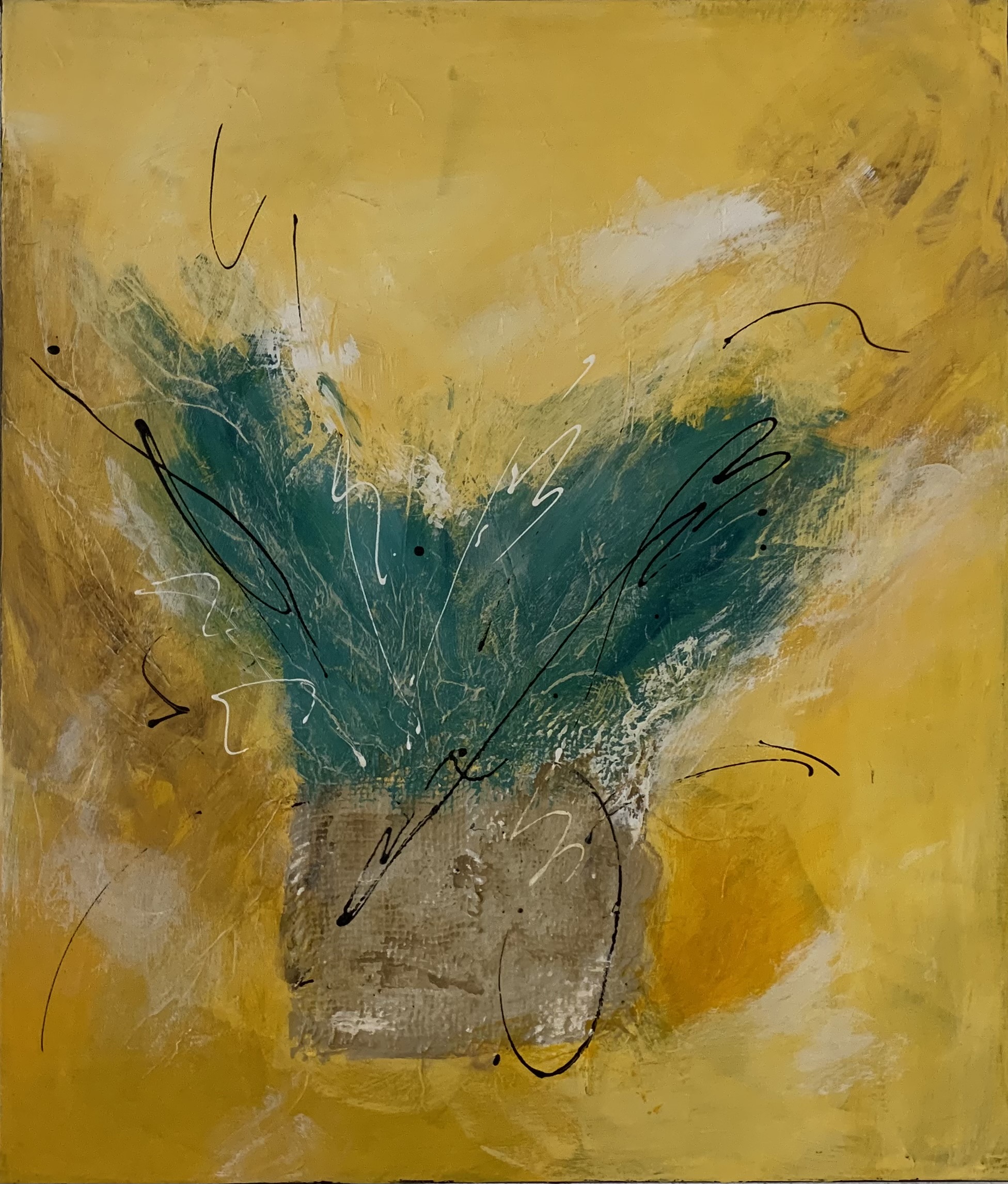 Energie des Moments Acrylfarben auf Leinwand H 70 x B 60 cm