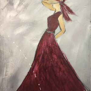 Eines Tages wird dir die Stimme deines Herzens zurufen: Jetzt. Acryl auf Leinwand, 40 × 50 cm