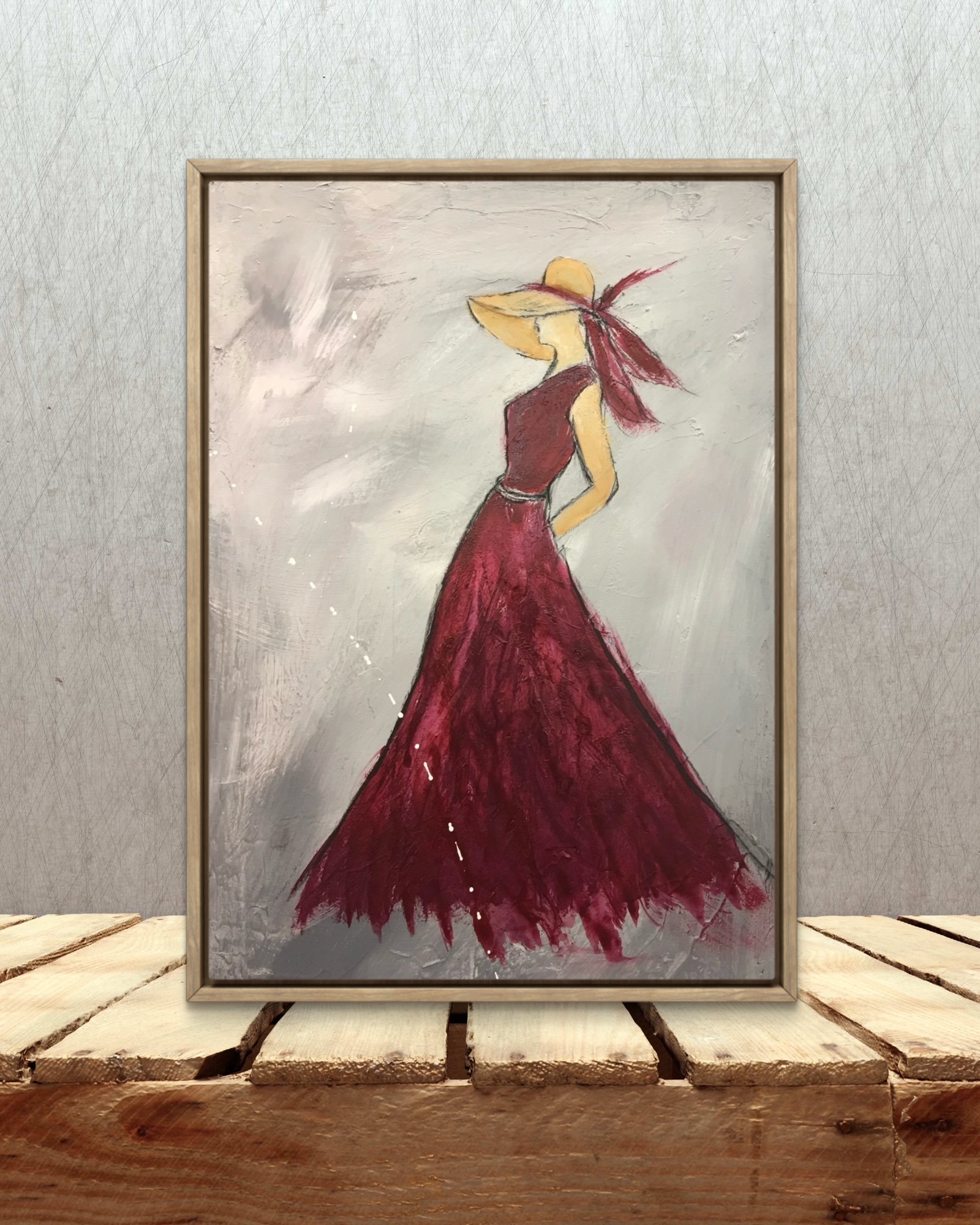Eines Tages wird dir die Stimme deines Herzens zurufen: Jetzt. Acryl auf Leinwand, 40 × 50 cm – 480 CHF