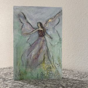 Tanzende Engel Malerei auf einer Holzbox Masse: 30× 20 cm Preis: CHF 280.–